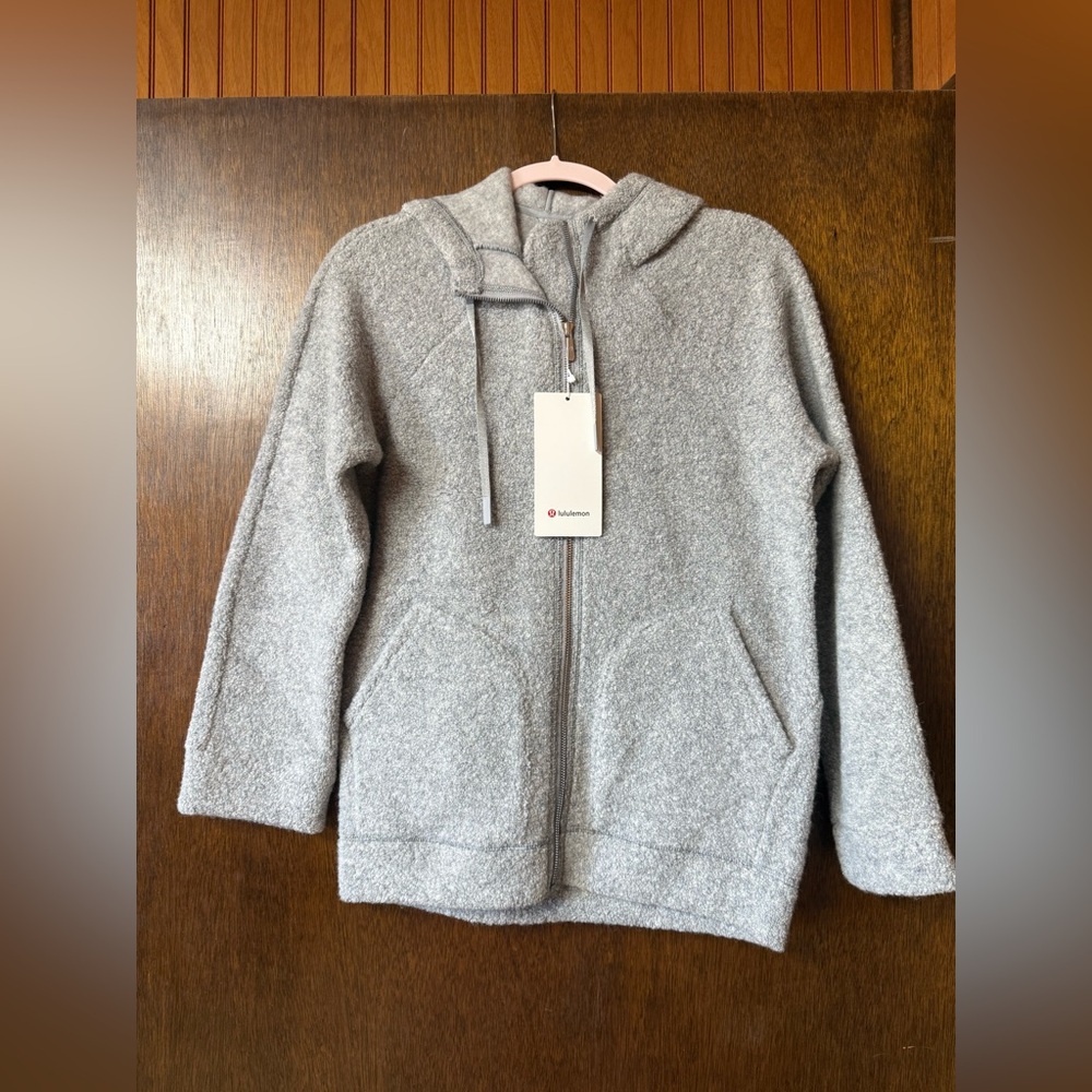 lululemon athletica Heather Gray Teddy Jacket